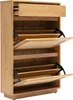 Miliboo - Schuhschrank mit heller Eichenholz-Finish und Produktbild-Vorschau 3