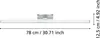 PANDELLA 1 Wand-/Deckenleuchte Lampe Beleuchtung - L78 x H4 Produktbild-Vorschau 3