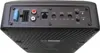 The back panel of a JBL Bass Pro Nano active subwoofer is shown, displaying its various input and control ports. Voir les images du produit