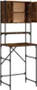 A product image of a cabinet with shelves and doors, mounted on a metal frame. Náhled obrázku produktu