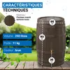 Récupérateur d'eau Vino noir GARANTIA Voir les images du produit 4
