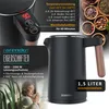 Arendo Frühstücks-Set Edelstahl, Wasserkocher mit Produktbild-Vorschau 2