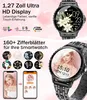 Smartwatch Damen Anruf 1.27" HD Elegant Diamant Frauen für Produktbild-Vorschau 2