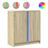 LED-Sideboard Sonoma-Eiche 77x34x85 cm Holzwerkstoff Produktbild-Vorschau 1