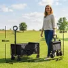 Outsunny Bollerwagen 60L Faltbar Handwagen Gartenwagen mit Produktbild-Vorschau 3