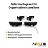 Avoltik Solarhalterung für Gartenzaun Doppelstabmatten Zaun Produktbild-Vorschau 2