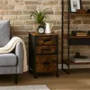 Relaxdays Rollcontainer, 3 Schubladen, Hängeregister, Produktbild-Vorschau 3