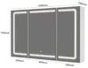 Spiegelschaaf voor de badkamer met verlichting, 120x75cm, Productafbeelding-voorbeeld 2