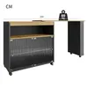 A modular cabinet with a desk extension and a weight indicator. Produktbild-Vorschau