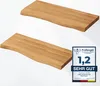 LAMO Manufaktur 2 Stück Wandregal aus Holz mit unsichtbarer Produktbild-Vorschau 1