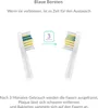 Illustration showing two toothbrush heads with colored bristles, indicating replacement after 3 months. Anteprima dell’immagine prodotto