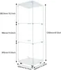 Glasvitrine Standvitrine,3 Lagen Glas Holz Vitrine Produktbild-Vorschau 7