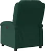 The image shows the back and side view of a dark green recliner chair. Náhľad obrázku produktu