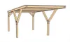Einzelcarport weka Y 612 306x606 cm kesseldruckimprägniert Produktbild-Vorschau 6
