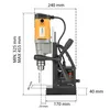 Magnetbohrmaschine 30 mm, 1380W, 680U/min, Kernbohrgerät Produktbild-Vorschau 10