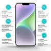 A smartphone with various feature callouts and descriptions around it. Produktbild-Vorschau