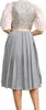 Dirndl Cia 70cm Länge hellgrau 34 Produktbild-Vorschau 3