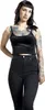 Urban Classics Top Damen Ladies Short Velvet Top schwarz XS Produktbild-Vorschau 4