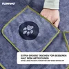 FLUFFINO® Hundehandtuch Mikrofaser – 4er-Pack (2x 90 x 50 Produktbild-Vorschau 2