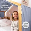 Hausbetthimmel aus Musselin - Hausbett Deko für Mädchen & Produktbild-Vorschau 2