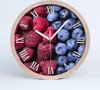 Holzuhr 20fi cm wanduhr - weiße Spitzen - Waldfrüchte Produktbild-Vorschau 1
