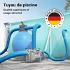 Wiltec Tuyau piscine bleu – 9 m de long, Ø 32 mm – Tuyau Voir les images du produit 2