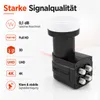 Opticum RED Quad LNB 03H 0,1 dB für 4 Teilnehmer 4K UHD Produktbild-Vorschau 3