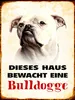 vianmo Holzschild 40x30 cm Hund dieses Haus bewacht eine Produktbild-Vorschau 1