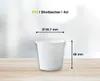 120x Schnapsbecher Shotbecher Stamperl Pappbecher weiß mit Produktbild-Vorschau 2