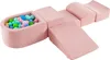 A pink soft play set with a ball pit, ramps, and blocks. Anteprima dell’immagine prodotto