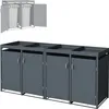 ML-Design 4-košový box na odpadky so strieškou na sadenie Náhľad obrázku produktu 10