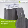 Juskys Bambus Wäschekorb Curly 100 Liter mit Deckel & Sack Produktbild-Vorschau 5