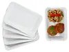6x Pur Pappteller aus Porzellan 24,5x16cm weiß Produktbild-Vorschau 1