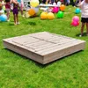 Großer Kindersandkasten aus Holz mit Bänken und Produktbild-Vorschau 9