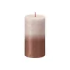 Candele a colonna rustiche, tramonto, (rosa nebbioso e Anteprima dell’immagine prodotto 1