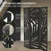 ML-Design parete divisoria in 3 parti Sapporo, nero, Anteprima dell’immagine prodotto 4