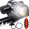 Trizand 18669 Zestaw świateł rowerowych LED, T6, AKU 2 szt Podgląd zdjęcia produktu 18
