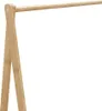 A close-up view of a wooden clothing rack. Anteprima dell’immagine prodotto