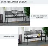 Outsunny Gartenbank mit ausziehbarem Tisch für 2 Personen Produktbild-Vorschau 5