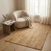 Ręcznie tkany dywan z juty, naturalne linie 300x400 Podgląd zdjęcia produktu 8