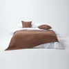 HOMESCAPES Baumwolldecke mit Zopfmuster, braun, 130 x 170 Produktbild-Vorschau 4
