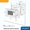 Exquisit Einbau-Mikrowelle EMW10-020 inox | max. 800 W | Produktbild-Vorschau 6