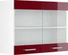 Küchenglasschrank Vicco R-Line Rot Hochglanz 80 cm, Model Produktbild-Vorschau 1