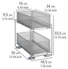 WENKO 2-szufladowa półka kuchenna metalowa szafka Podgląd zdjęcia produktu 3