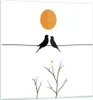 Bilder auf glas - Einteilig - Bild Vögel Sonne - 70x70cm - Produktbild-Vorschau 1