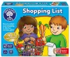 The image shows the front of a board game box for Orchard Toys Shopping List. Two children are depicted with a shopping basket filled with groceries. Anteprima dell’immagine prodotto