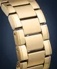 A close-up shot of a gold watch bracelet. Produktbild-Vorschau