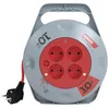 PVC Kabeltrommel – 4 Steckdosen, 10m SCHUKO Voir les images du produit