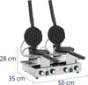 Expondo Royal Catering Bubble Waffeleisen - 2 x 1400 W - 50 Náhled obrázku produktu 11