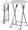 CASARIA® Table haute pliante blanche Table de bar Ø 60cm Voir les images du produit 1